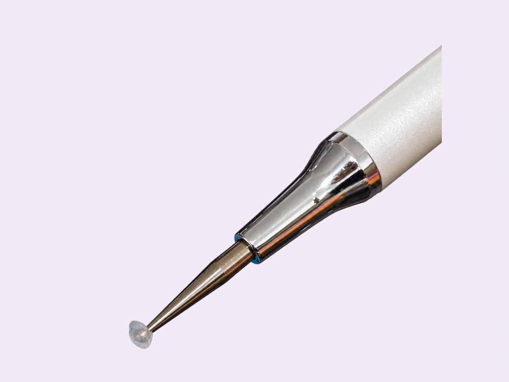 A small amount of silicone putty on the metal tip